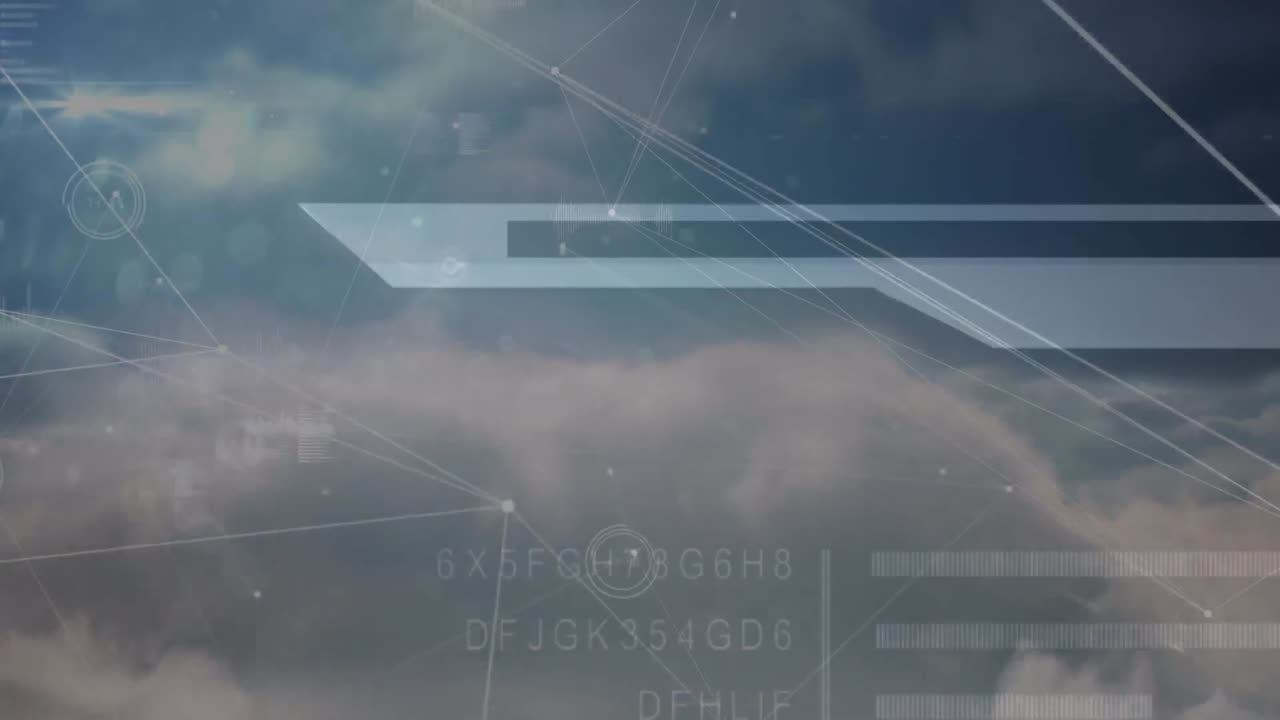 анимация сети соединений через обработку данных