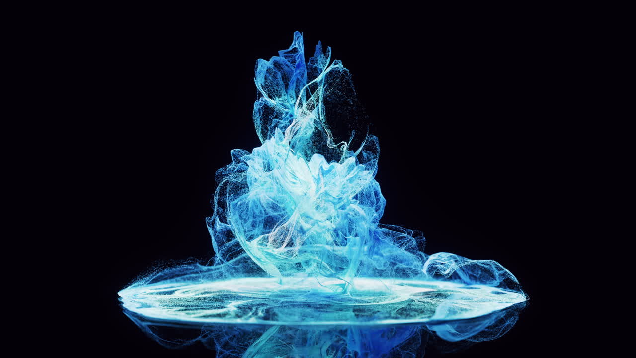 partículas que fluyen, el fondo del patrón de onda, la representación 3d.