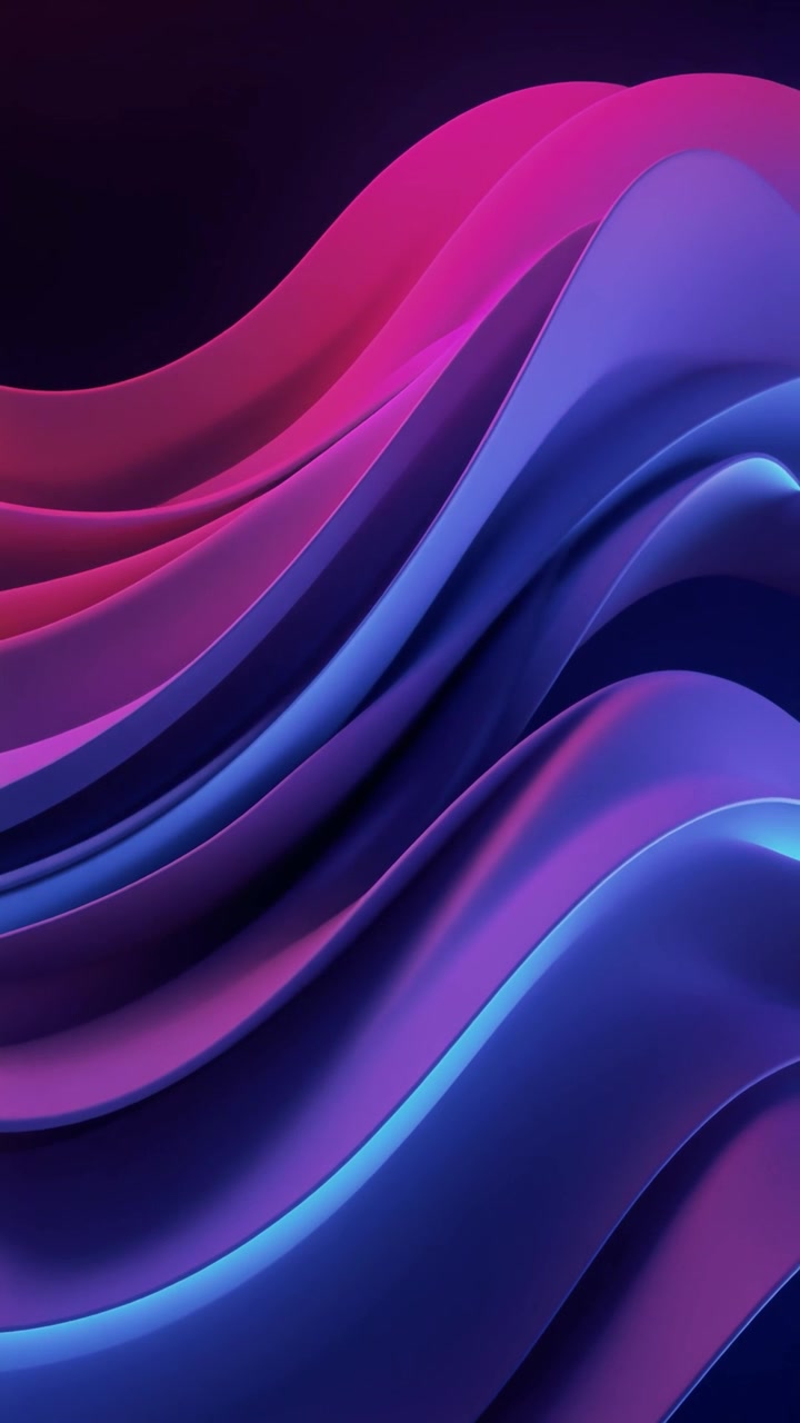 Abstract Flowing Waves with Purple, Pink, and Blue Gradient Colors