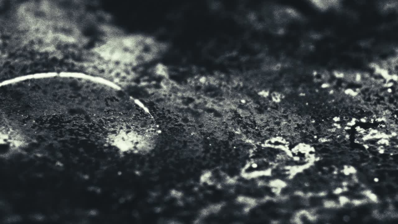 Old footage of weird science experiment - macro liquids