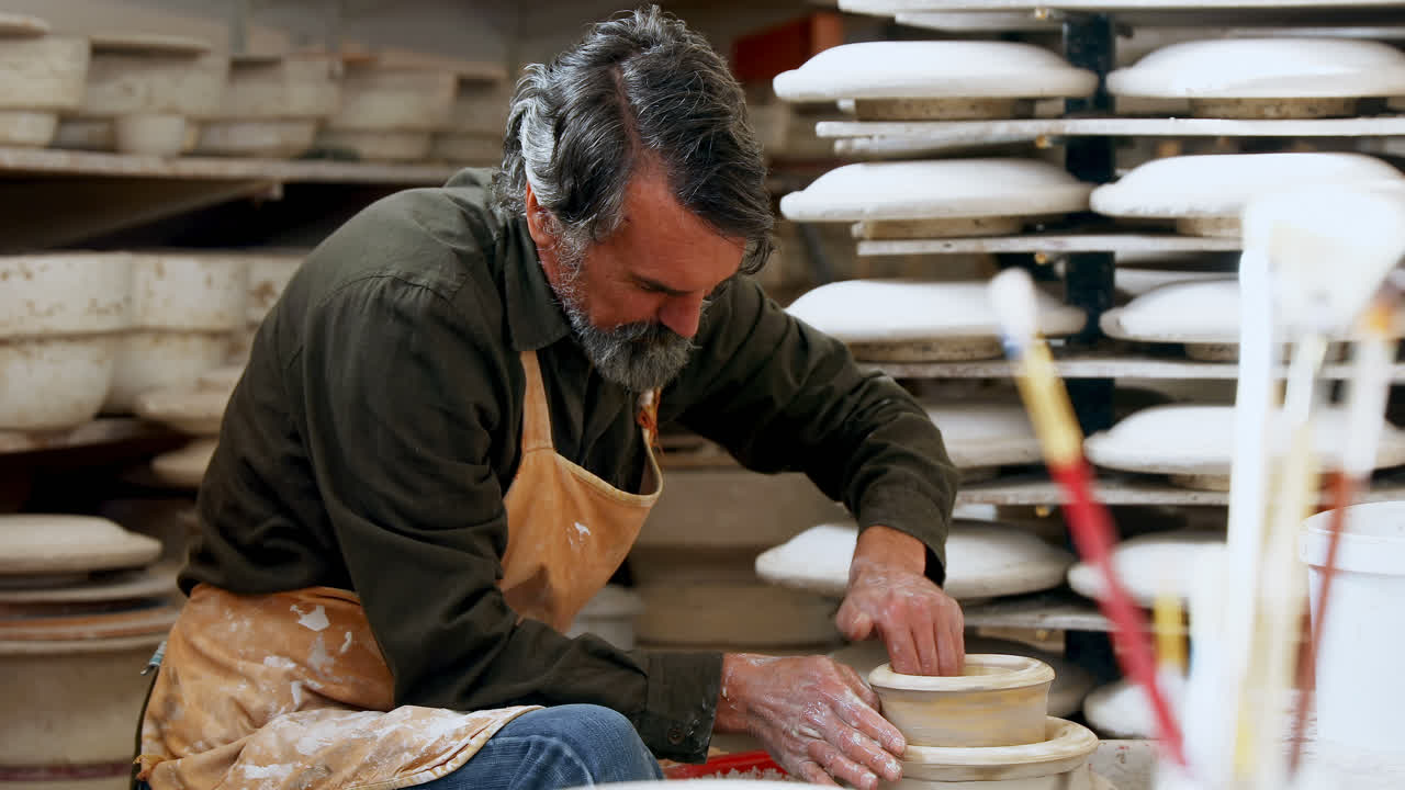 argilla da modellazione di vasaio maschio 4k