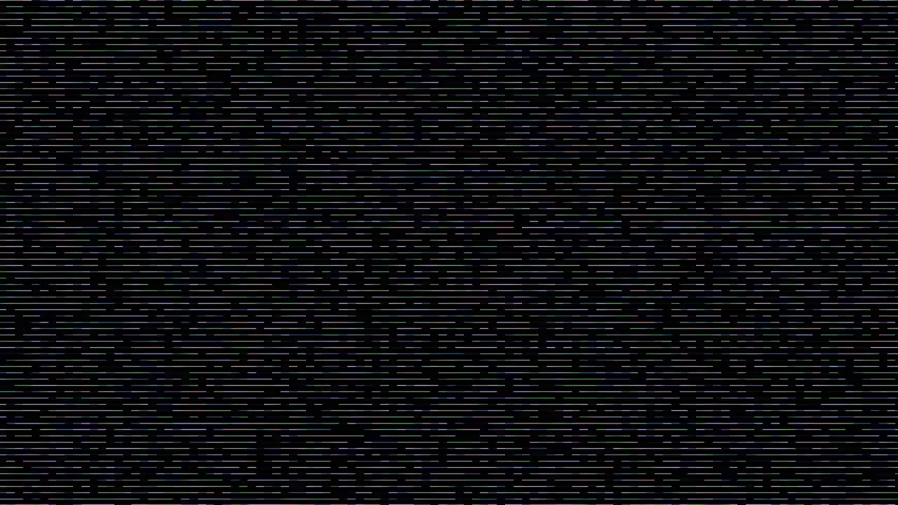 Digital Glitch Effect with Horizontal Scanning Lines