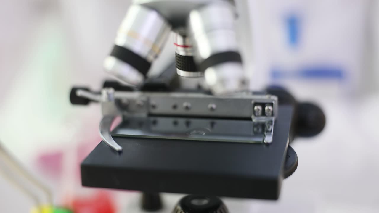 Capsule under a microscope