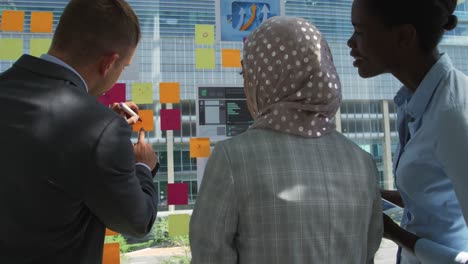 young business people meeting in a modern office