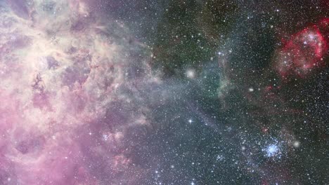 bright nebula clouds in the great universe, space