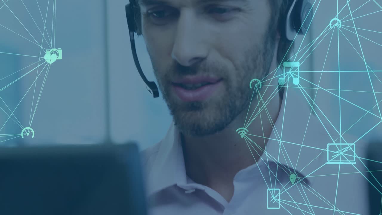 Dati finanziari su uomini che chiamano i clienti