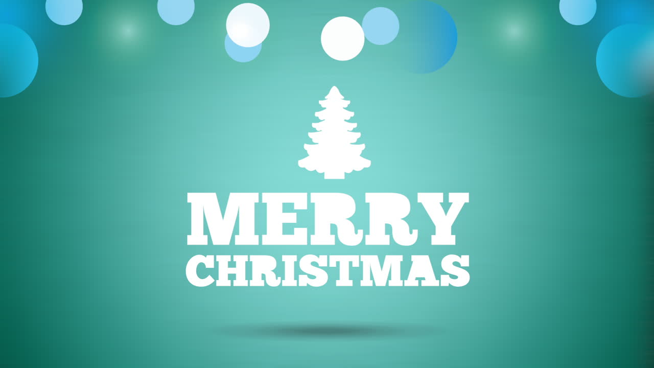 소나무와 함께 메리 크리스마스 애니메이션