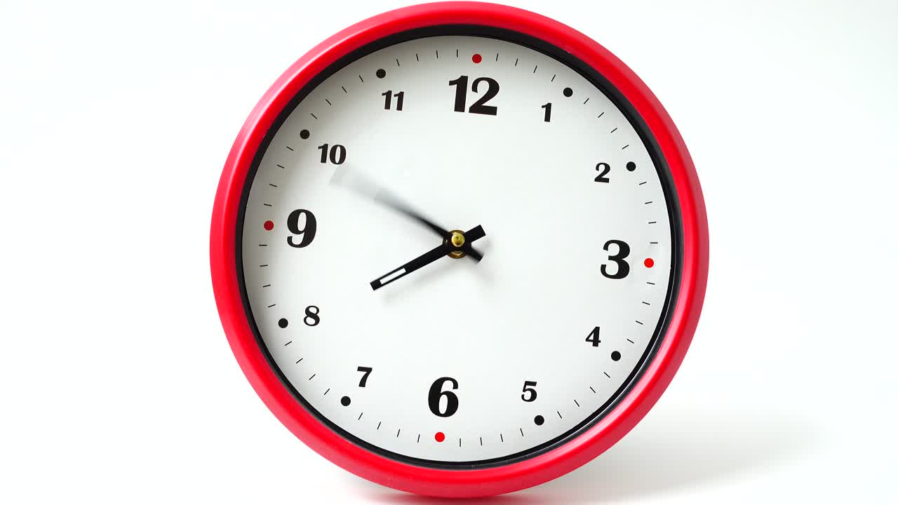 Shooting of hours. Time lapse. Shooting of the dial of hours