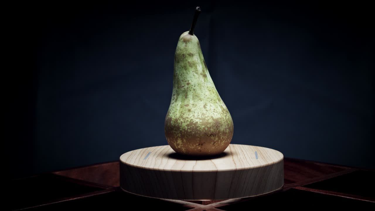 검은 바탕에 진주와 함께 4k 추상적인 레비테이션 플랫폼