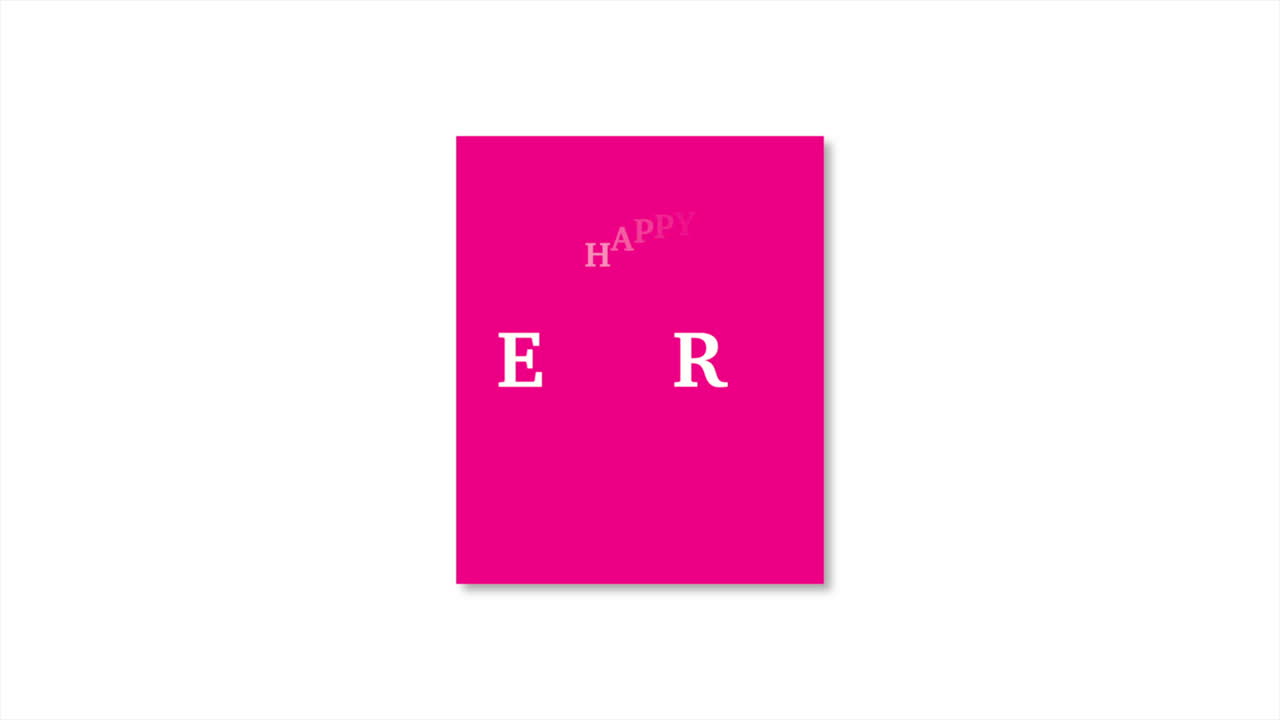 texto de feliz pascua en marco rosa sobre degradado blanco