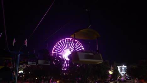 in cable car at state fair