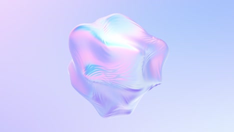 abstract holographic liquid shape cloth