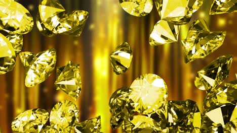 grandes diamantes, generados por computadora. renderizado en 3d de un hermoso fondo