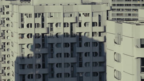 modern apartment buildings with shadows