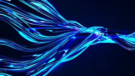 ondas azules brillantes abstractas