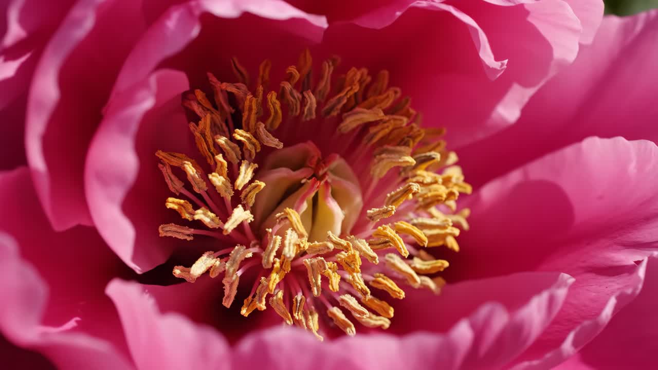 Close-up of a pink peony flower