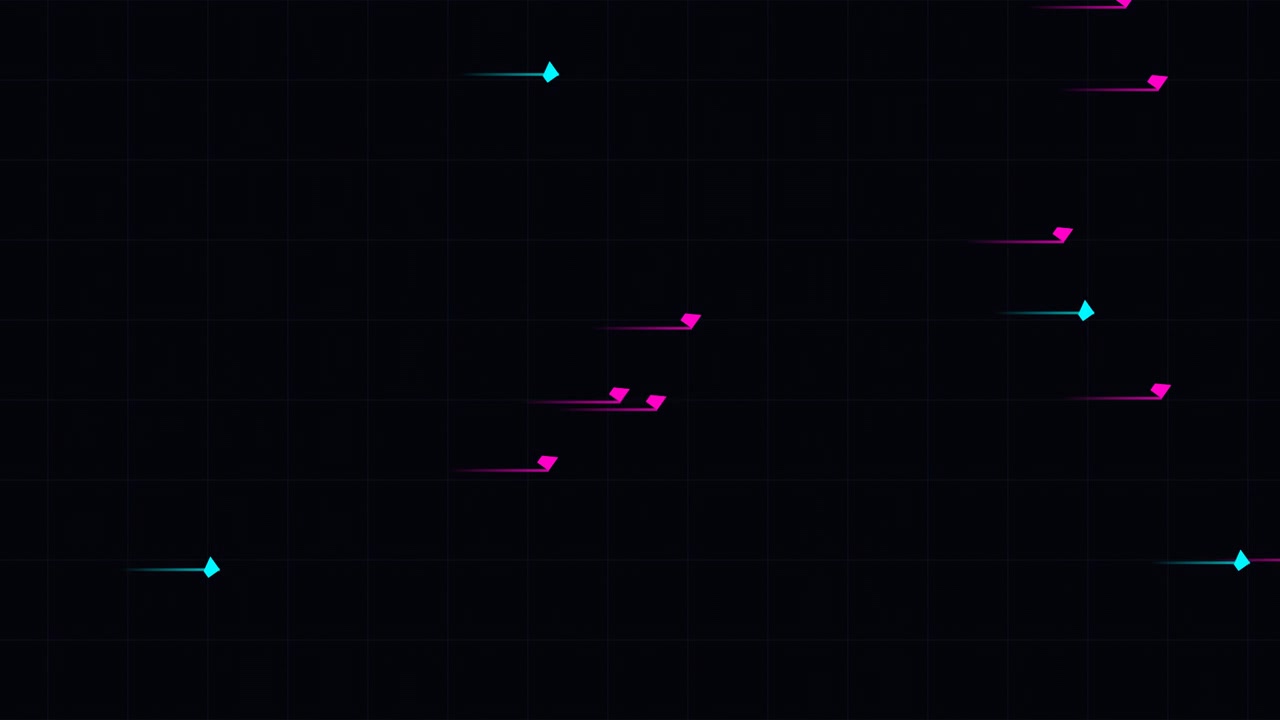 Abstract Motion Background with Neon Pink and Blue Geometric Shapes