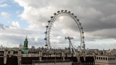 el ojo de londres y el horizonte, londres, inglaterra