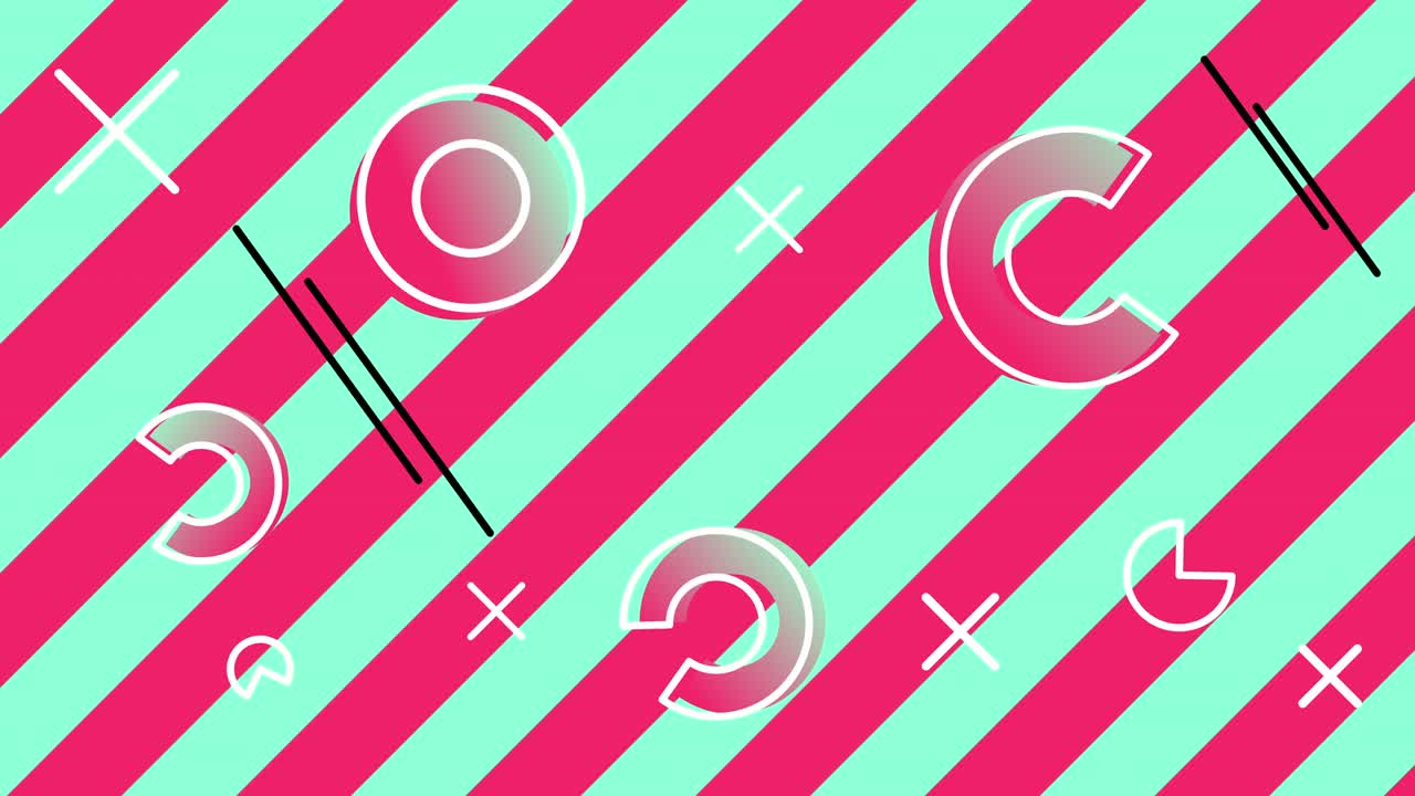 la geometría colorida en el estilo retro de memphis, de los años 80 y 90.