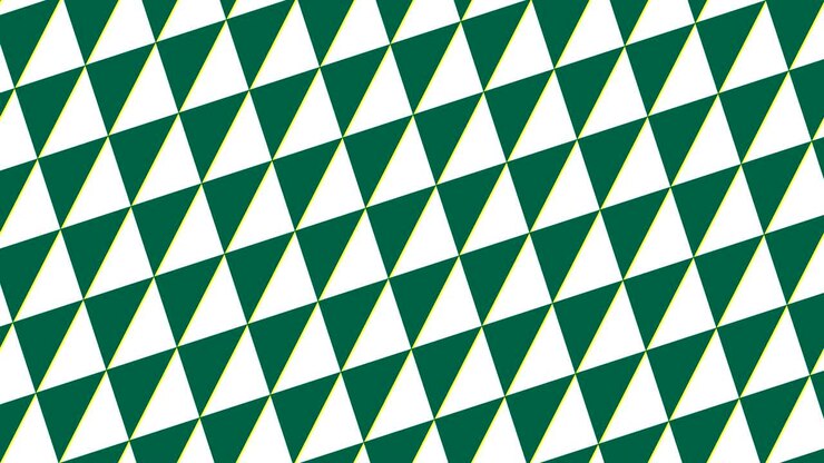 Graphic pattern that changes color as it rotates to the left