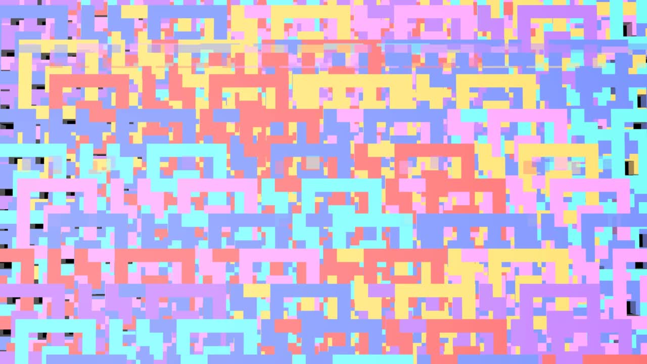추상적인 색상 픽셀 배경, 노이즈 배경, 3d 애니메이션