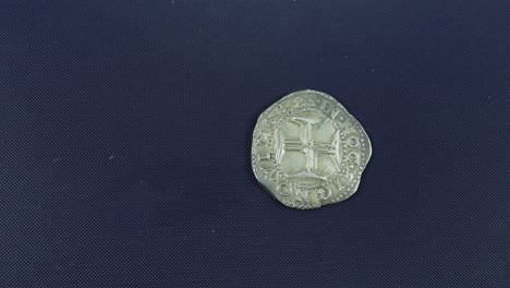 vieja moneda de plata portuguesa