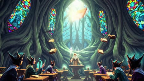 a magical academy: learning ancient spells and mysteries