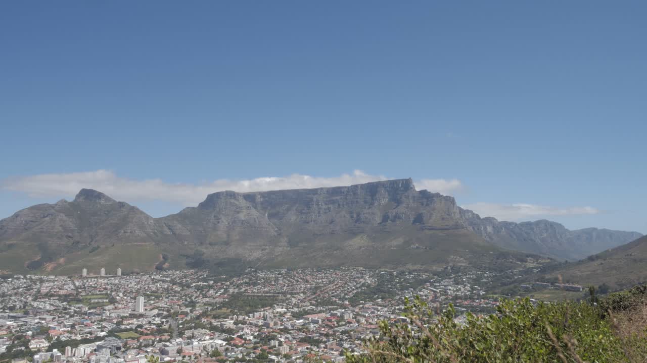 Table Mountain on a sunny day in Cape Town, South Africa