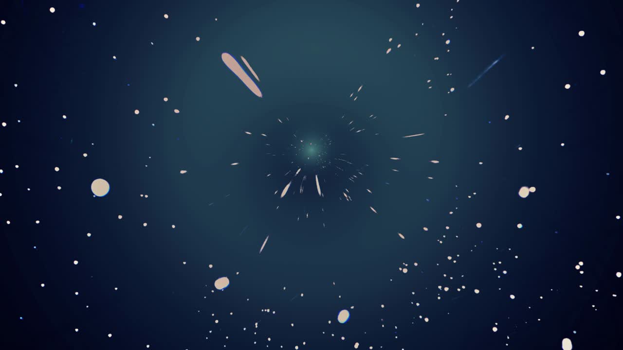 Sfondo orbitale di un pianeta fantastico blu con stelle e particelle