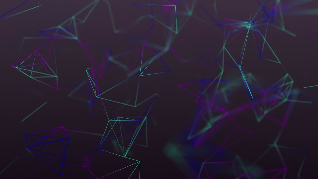 fondo geométrico azul abstracto con líneas y puntos