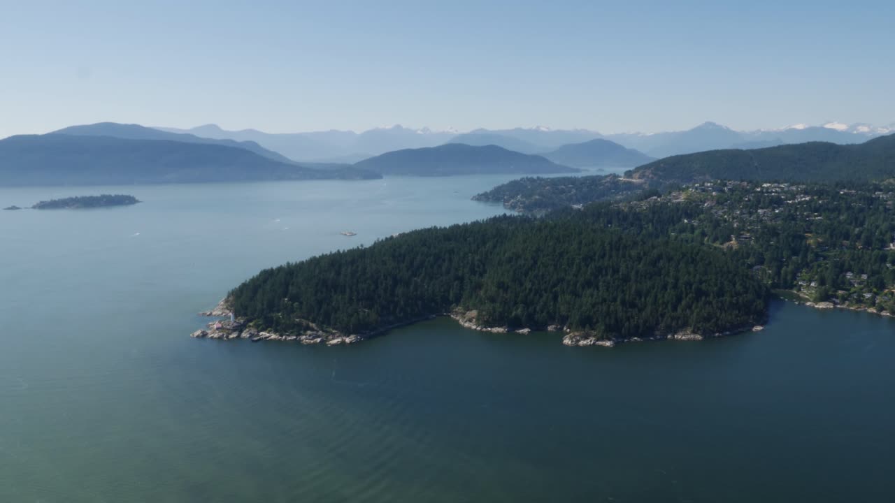 숨막히는 도시 밴쿠버의 조감도, bc