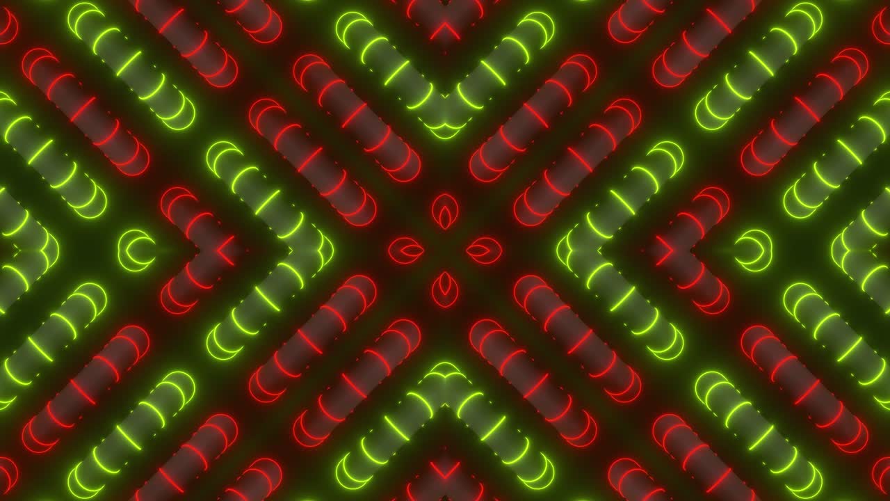 patrón geométrico de neón