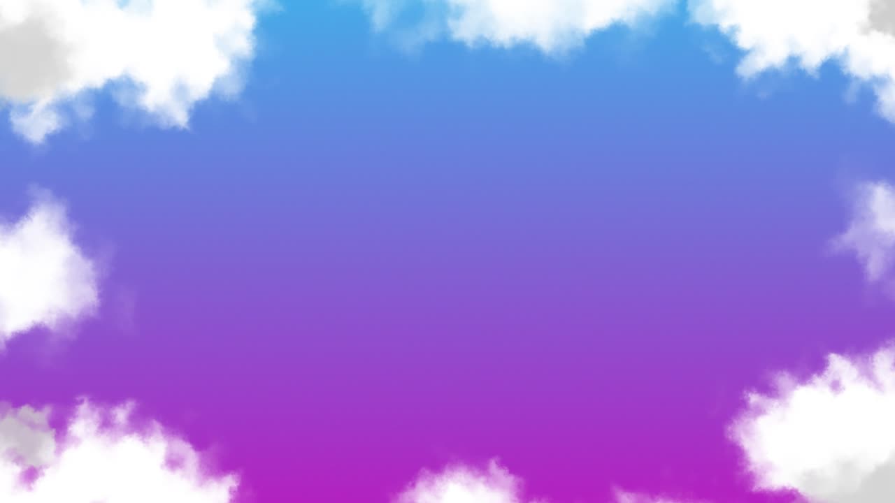 el fondo del cielo de nubes suaves y soñadoras animación gráficos de movimiento patrón visual tiempo naturaleza gradiente de color rosa azul