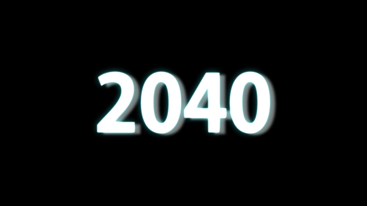 2040 animazione di testo motion graphics