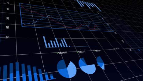 animation of statistics processing over grid