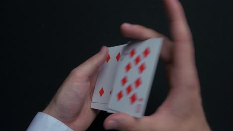 card magic close-up performance