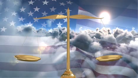 American-flag-with-clouds-and-scale-