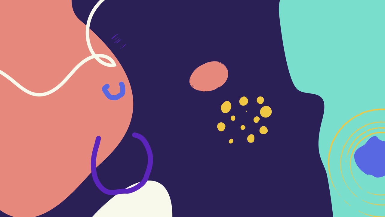 Dynamic Abstract Background with Colorful Moving Shapes and Lines