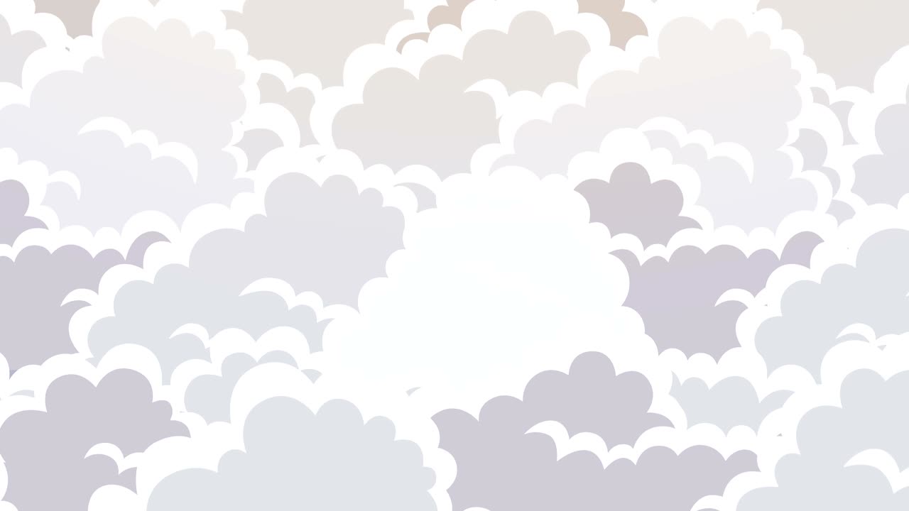 하늘에 떠다니는 구름 만화 애니메이션