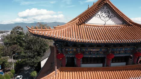 ancient nanzhao watchtower in dali, yunnan china, chinese architecture