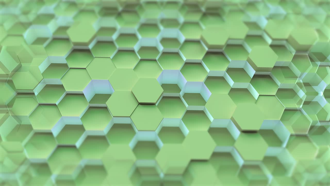 moving technology hexagon pattern background
