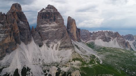 national nature park tre cime in the dolomites alps. beautiful nature of italy.