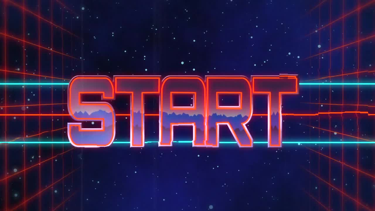 pantalla de juego retro