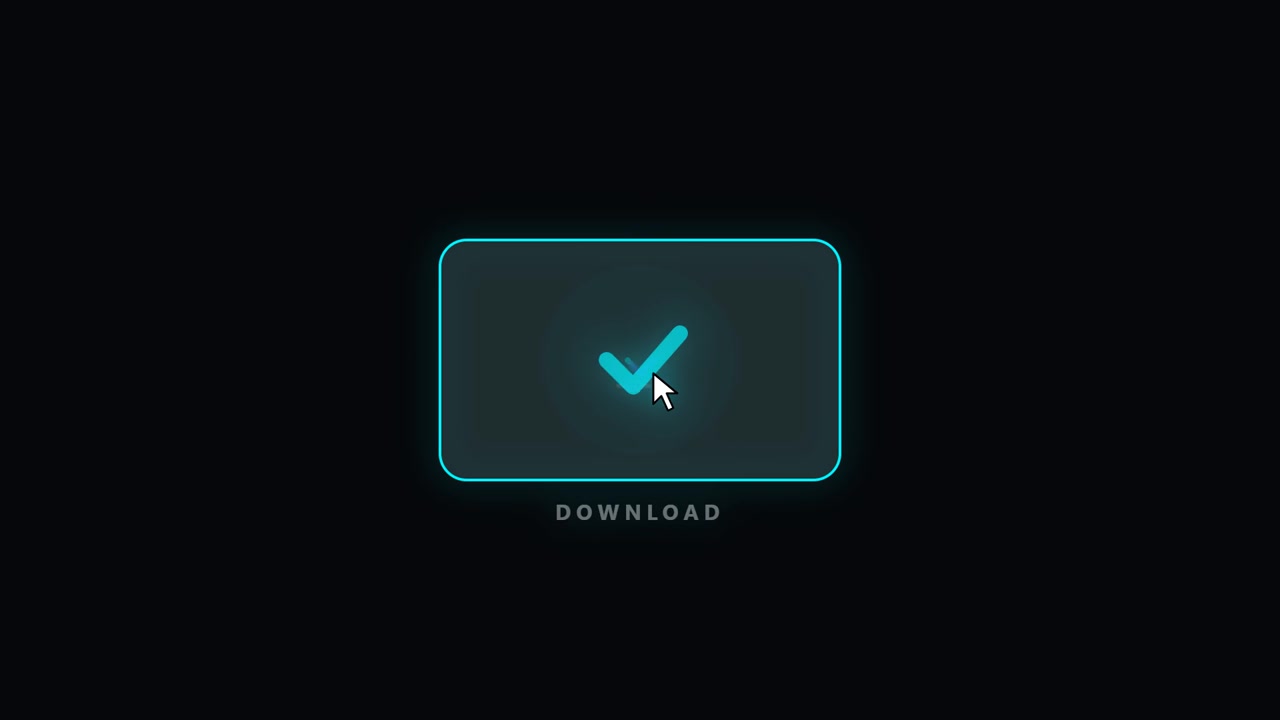 Digital Download Button Animation with Success Checkmark