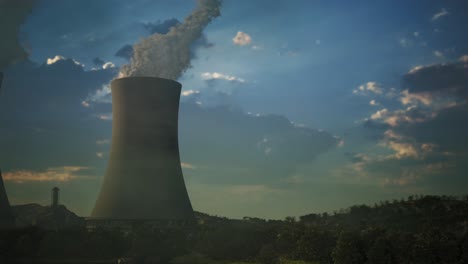 torres de refrigeración de vapor de las centrales nucleares