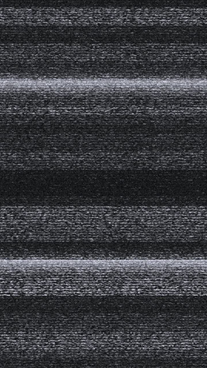 Analog TV Static Noise and Glitch Interference