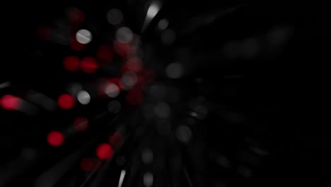 optical fibers animation of distribution of the light signal from a diode.