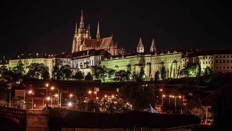 the prague castle with the st
