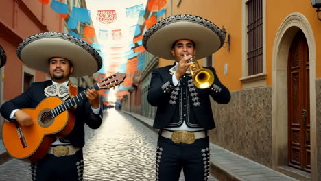mariachi band street performance in mexico
