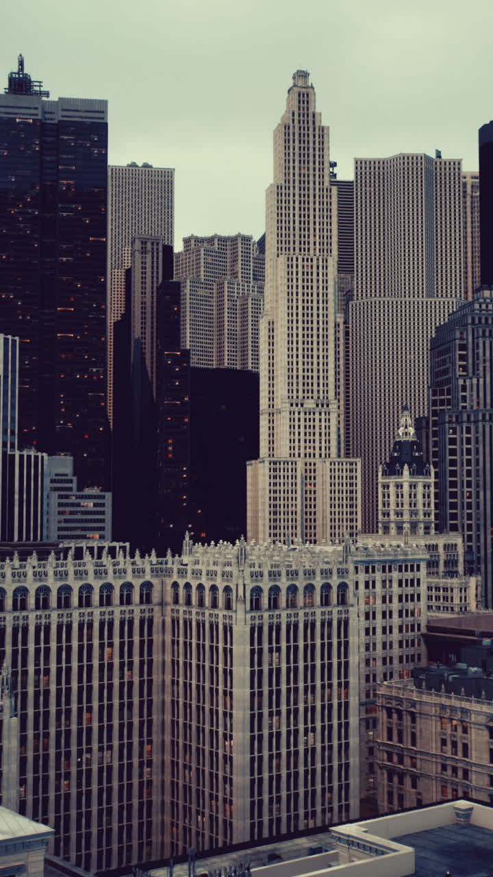 paisaje urbano con rascacielos